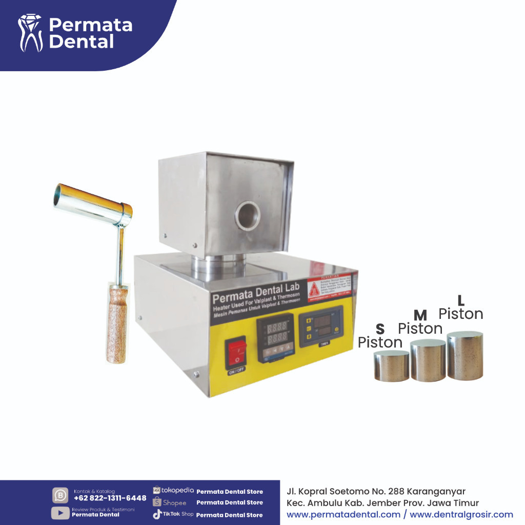 Heater Dental Manual Valplast Palplas Flexi  Valplast Alat untuk Pembuatan Gigi Palsu Falplast