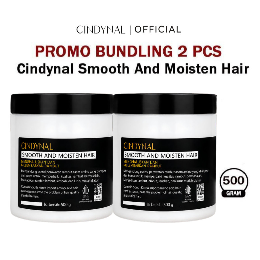 CINDYNAL - Buy 1 Get 1 Hair Mask  500gr – Praktis untuk Perawatan Rambut