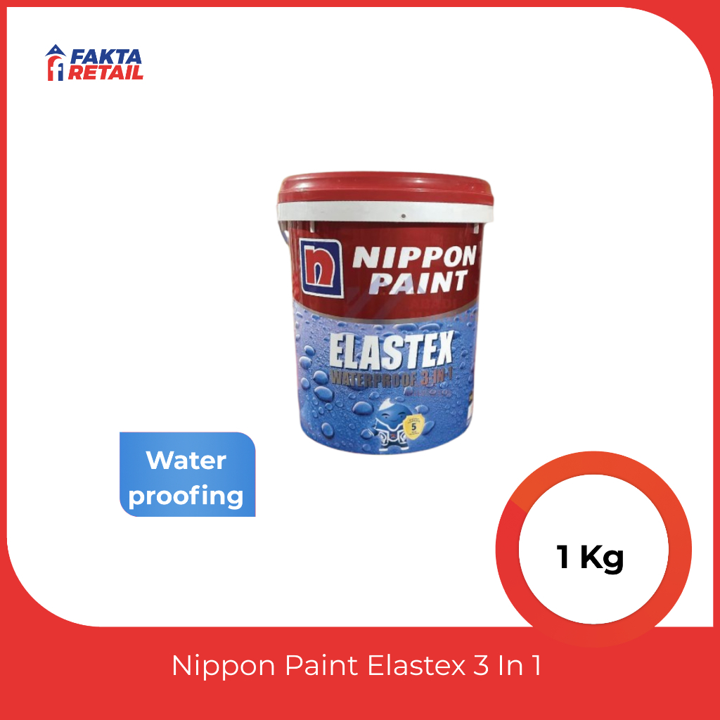 Nippon Paint Elastex 3 In 1 Waterproofing 1 Kg