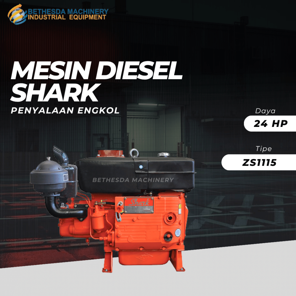 Mesin Diesel 24 Hp Shark Engkol ZS 1115 Diesel 24 PK