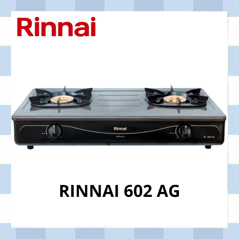 KOMPOR GAS RINNAI RI-602AG / KOMPOR GAS RINNAI 602AG ANTI GORES