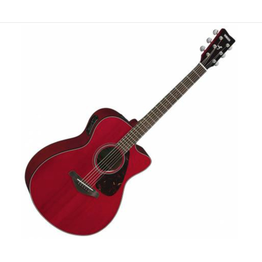 Yamaha FSX 800 C RR Concert Cutaway 6-String RH Acoustic Electric Guitar-Ruby Red fsx-800-c-rr