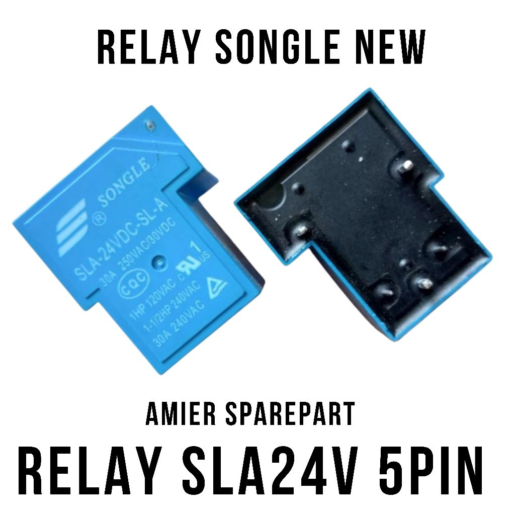 RELAY 5 KAKI SONGLE 30A 24VDC RELAY SLA-24VDC