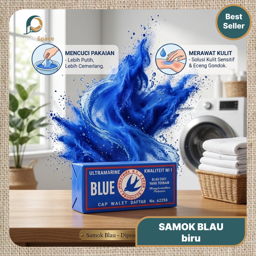 Blau Gondok Cap Walet cuci pakain pemutih kemasan Kotak 1 pack Isi 4 PCS (SAMOK)