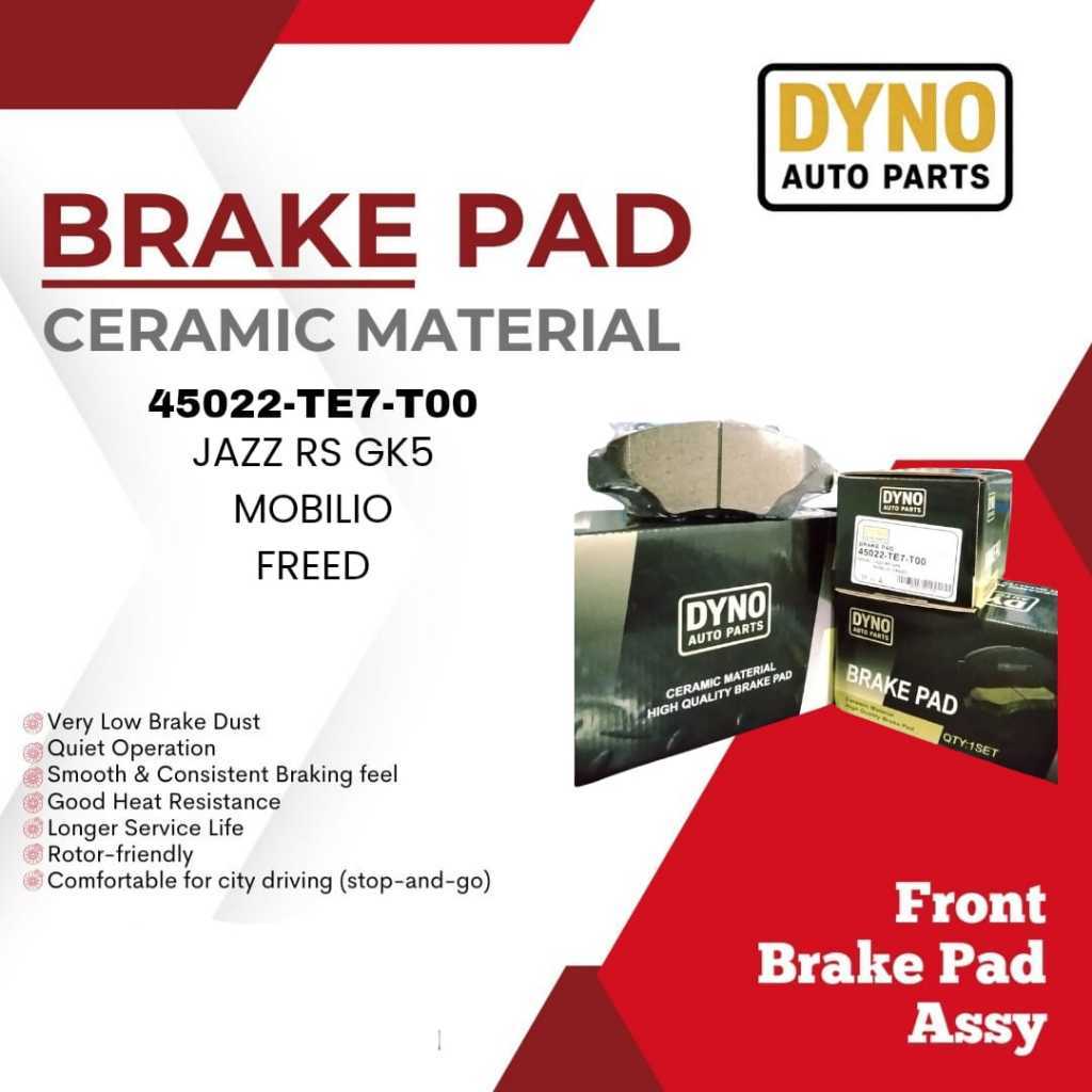 BRAKE PAD 45022-TE7-T00 JAZZ RS GK5, MOBILIO, FREED