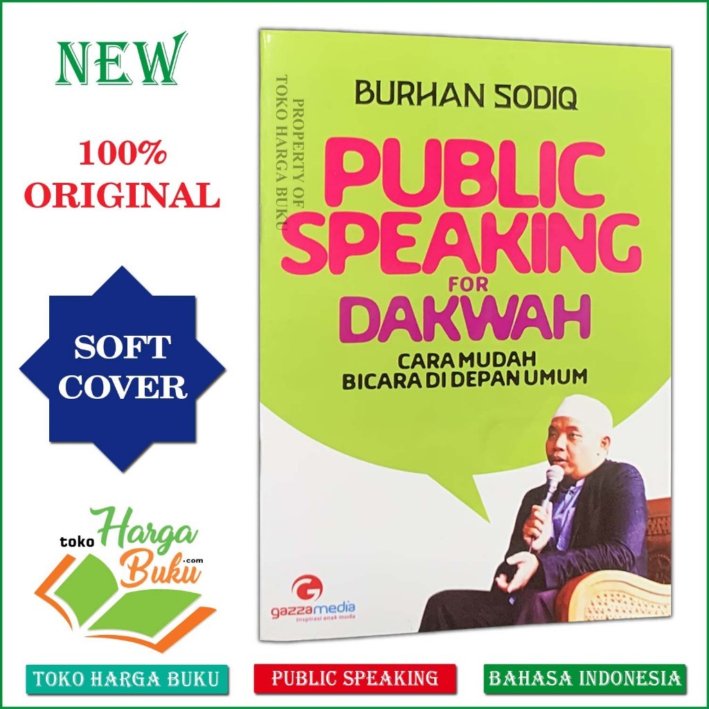 Foto Buku Public Speaking for Dakwah ORIGINAL Cara Mudah Bicara Di Depan Umum Pelatihan Belajar Skil Publik Gazza Media