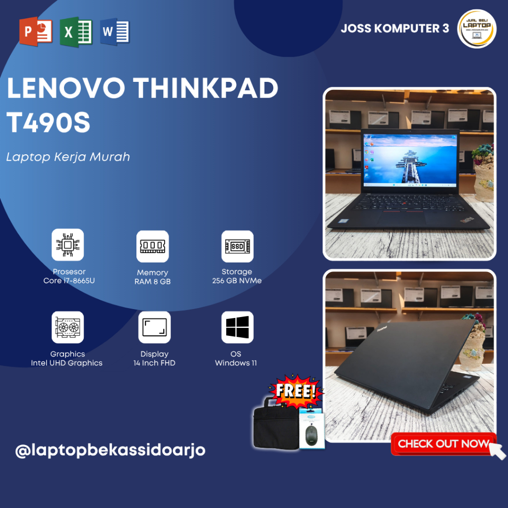 LAPTOP BEST SELLER LENOVO THINKPAD T490S