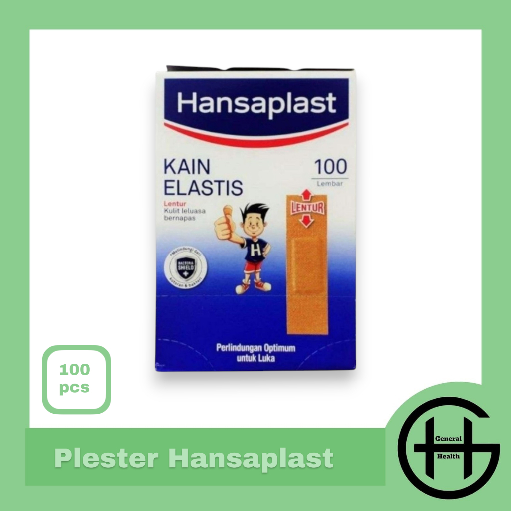 Hansaplast Kain Elastis 100 Lembar  Plester Hansaplast 100 Lembar