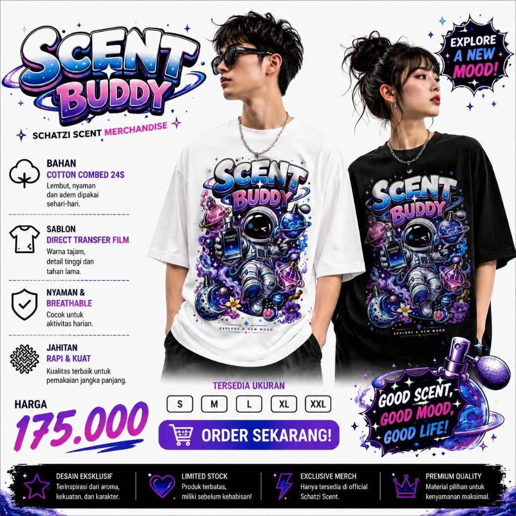 Kaos Pria Wanita - Schatzi Scent Merchandise - Scent Buddy