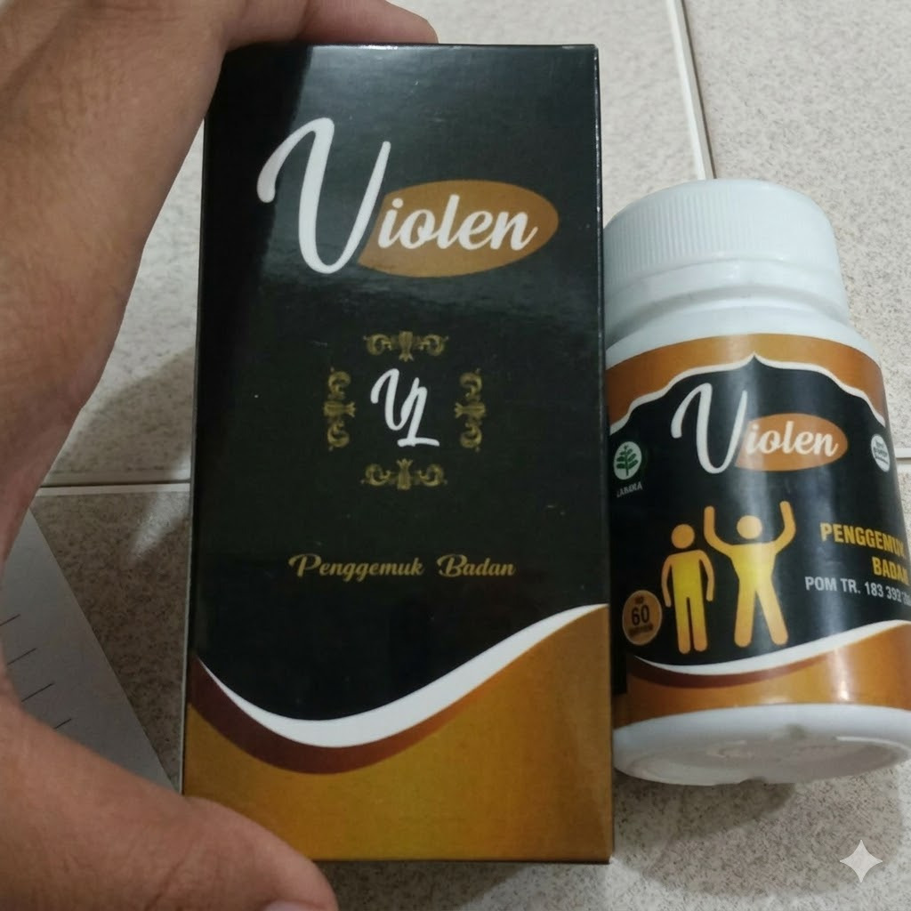 OBAT PENGGEMUK BADAN VIOLEN - PENAMBAH BERAT BADAN PENAMBAH NAFSU MAKAN 60 KAPSUL