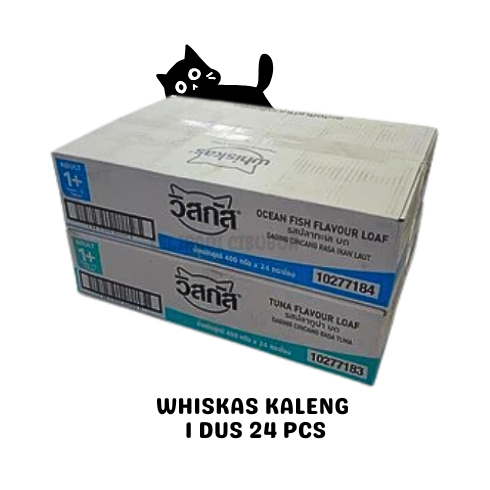 Whiskas Kaleng Makanan Kucing Basah 1 Dus 24pcs Nutrisi Lengkap
