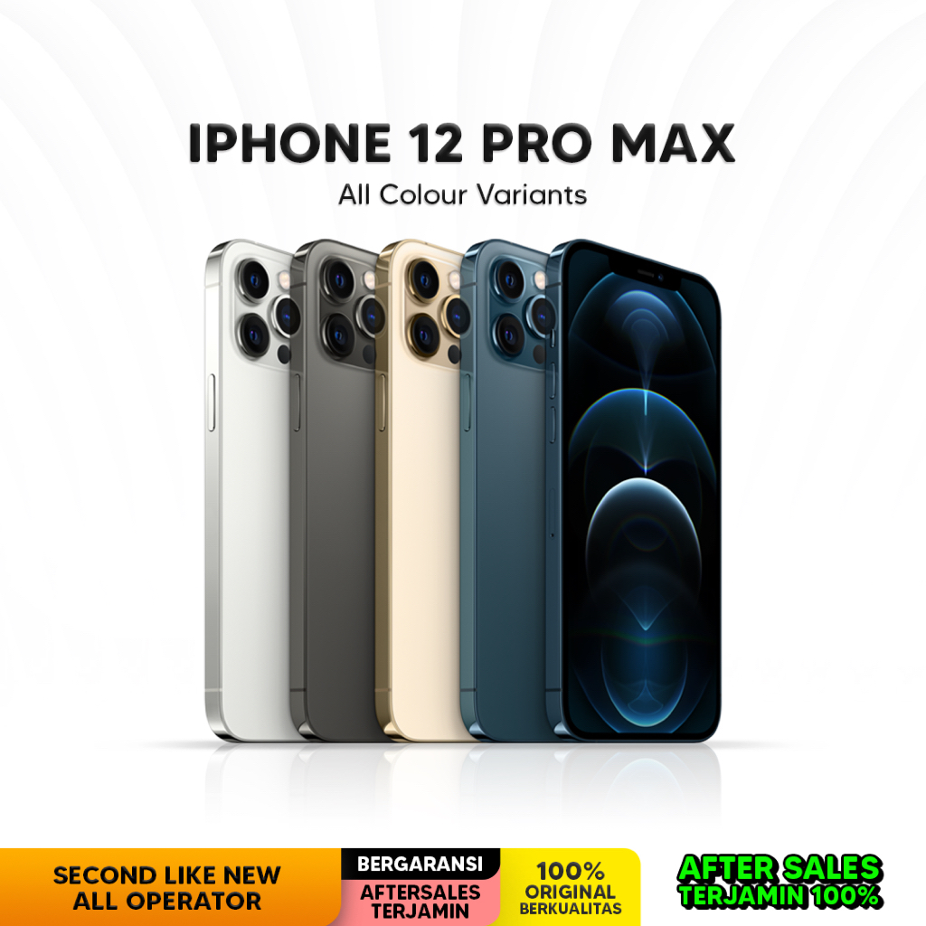 Apple iPhone 12 Pro Max 128GB & 256GB Secondhand Second Bekas Inter Wi-Fi Only