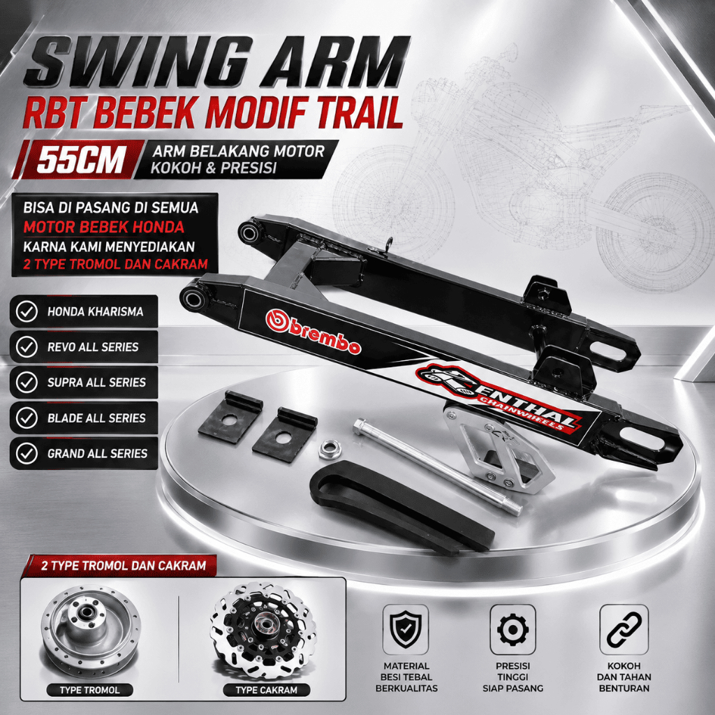 Arm Swing Arm HONDA Lengan Ayun Bebek Trail GTX Replika GASTRACK KTM PNP BEBEK MODIF UNTUK SEMUA MOT