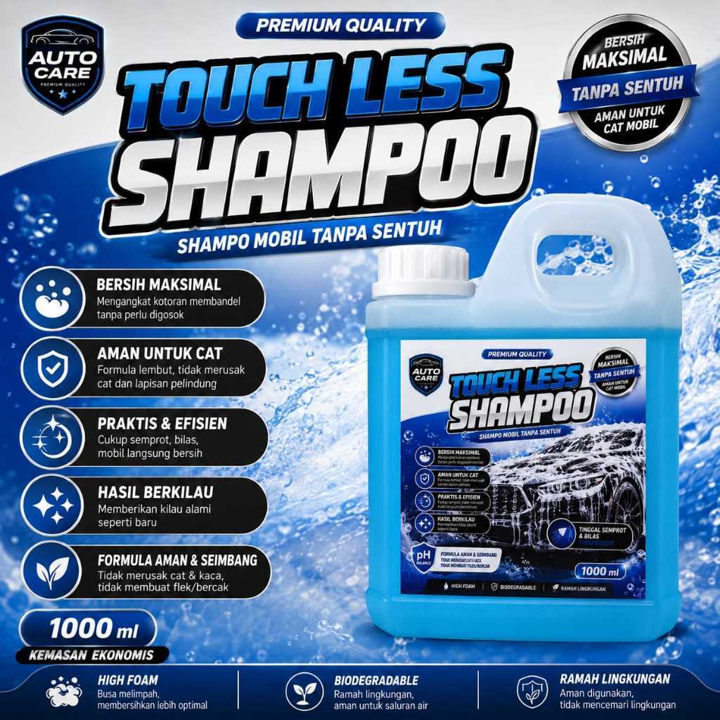 shampo mobil Touchless Super Extra Foam Shampo Mobil dan Motor 1 Liter