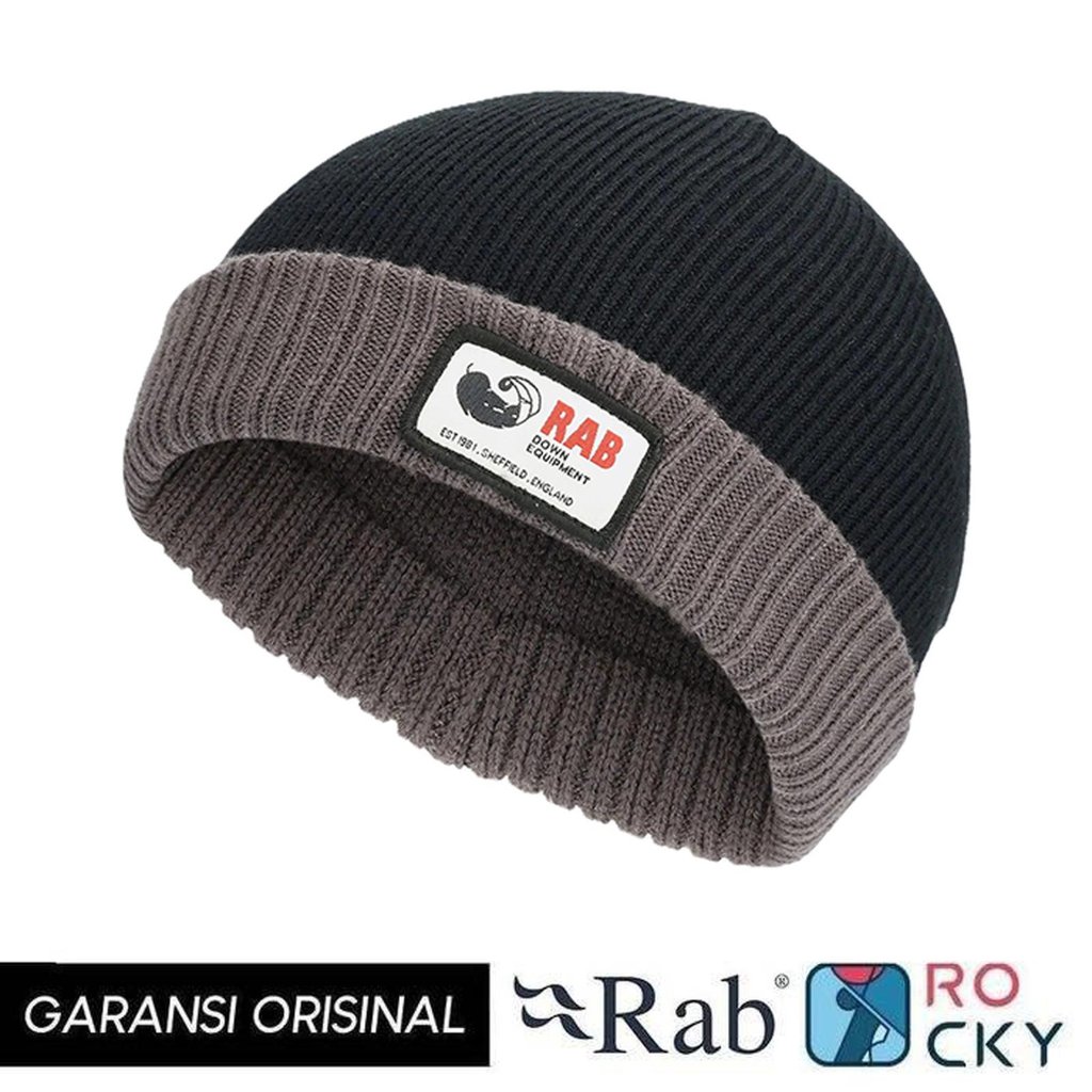 Topi Kupluk Rab Essential Beanie Color Black
