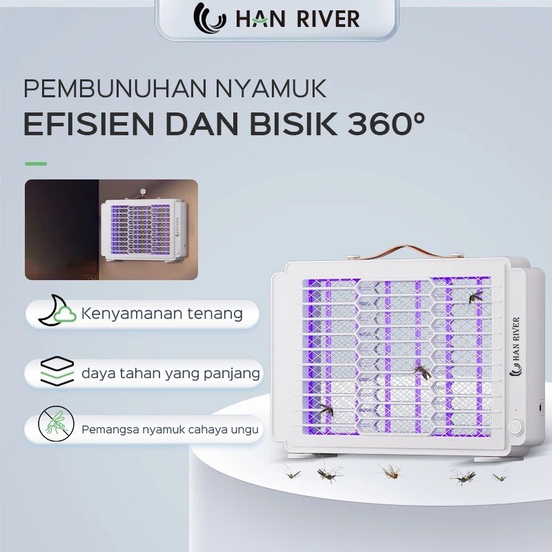 Han River HRMWD04 Lampu Pembunuh Nyamuk Portabel Sengatan Listrik Mosquito Killer
