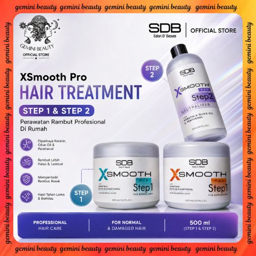 SDB X Smooth Pro 2in1 Paket Pelurus Rambut Natural