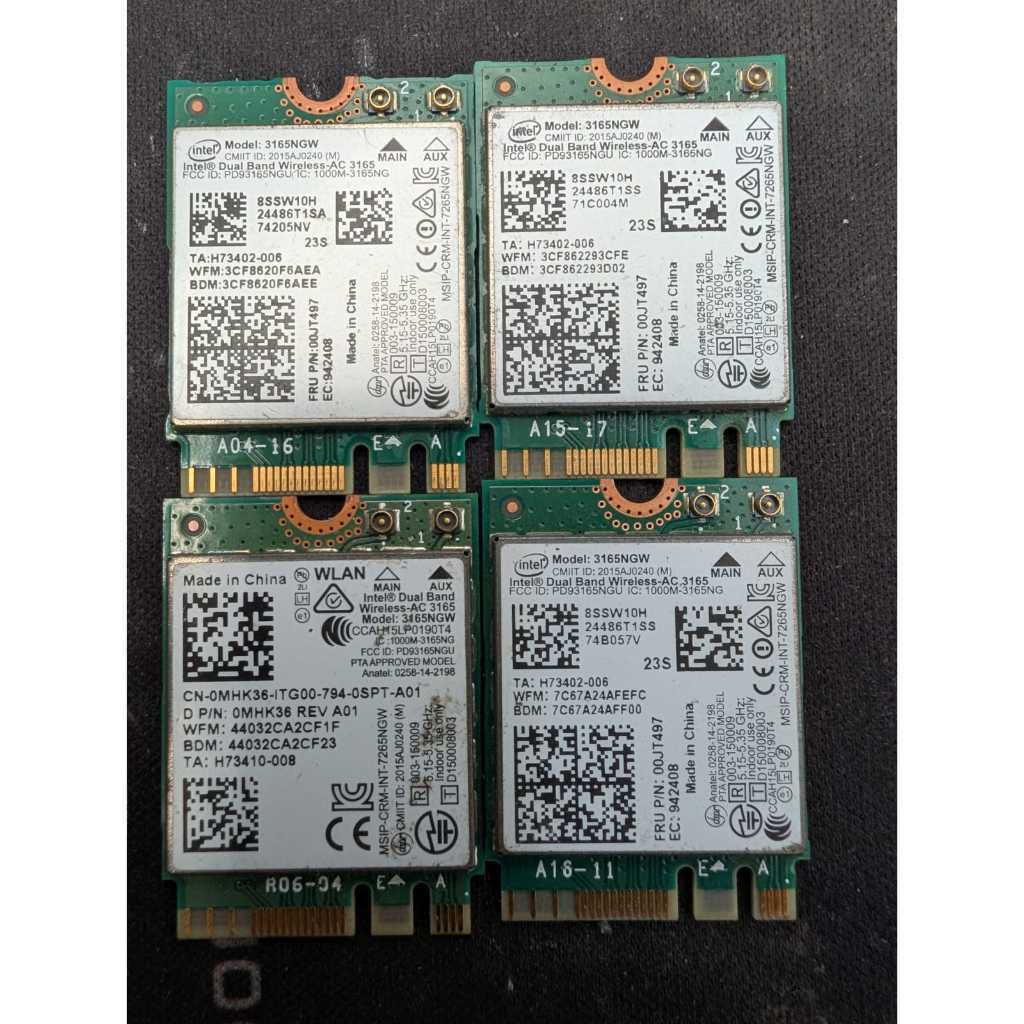 Intel Dual Band Wireless-AC 3165 3165NGW WiFi Card M.2 NGFF Bluetooth 4.2
