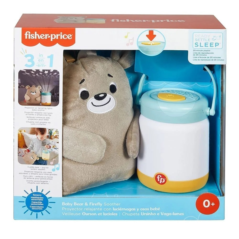 Fisher Price Baby Bear & Firefly Soother - Lampu Tidur Musik Anak