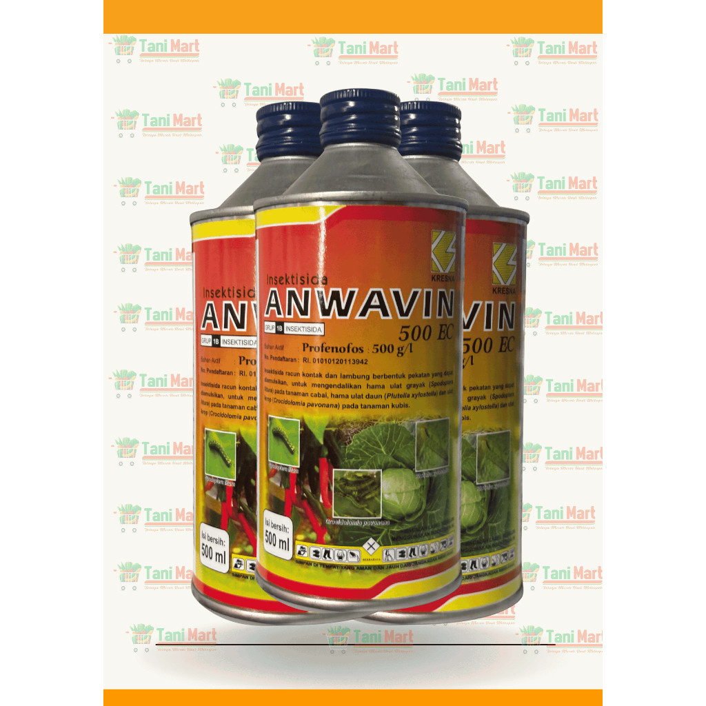 Insektisida ANWAVIN 500 EC Profenofos 500 g/l (500 ml)