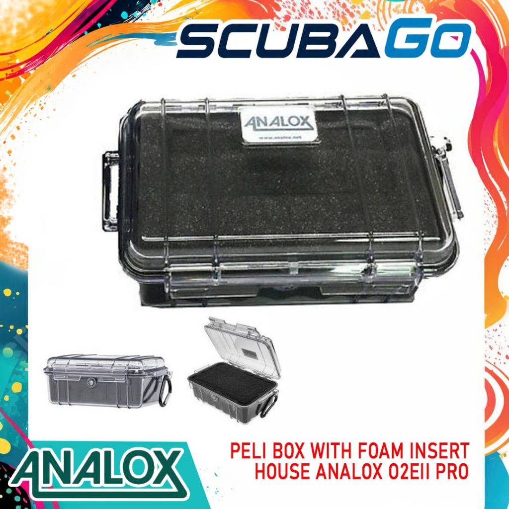 Peli Box With Foam Analox O2EII Pro Kotak Pelindung Oxygen Analyzer Selam Scuba Diving