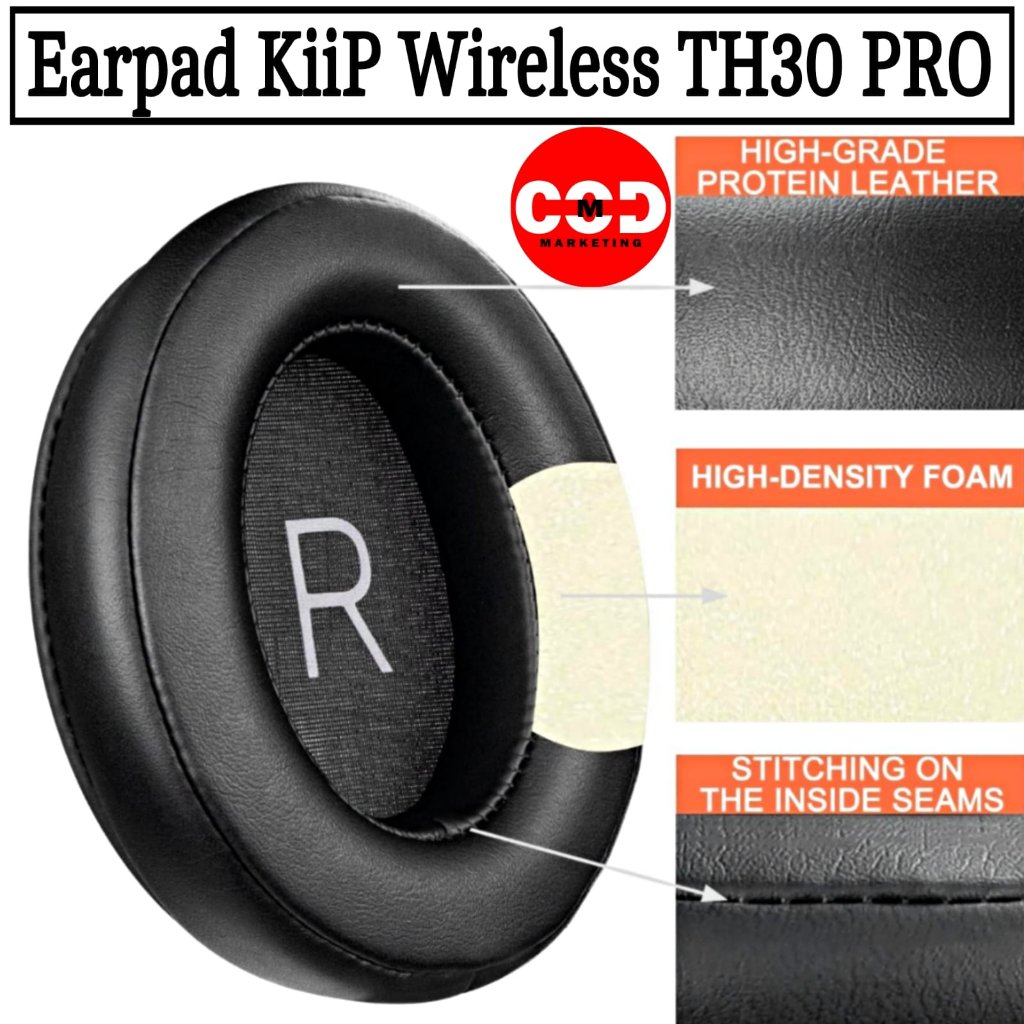 Bantalan Earcup Foam Earpad Cushion KiiP Wireless - TH30 PRO - TH 30 PRO