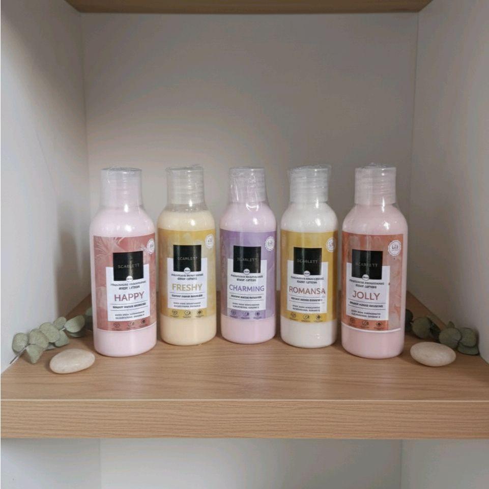 Scarlett Body Lotion Mencerahkan Kulit dengan Tekstur Ringan 60ml