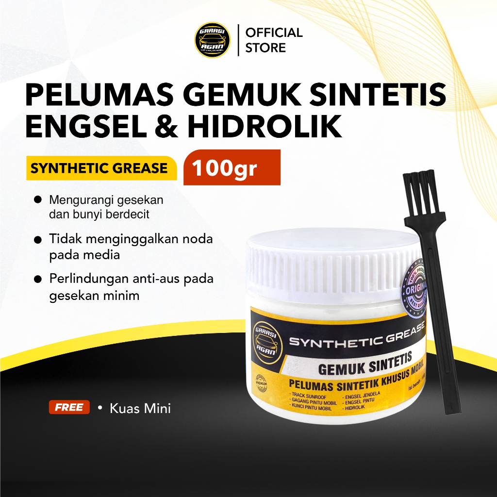 GARASI AGAN Gemuk Sintetis Pelumas Sintetik Engsel Pintu Rel Sunroof Hidrolik Grease Oil Multifungsi