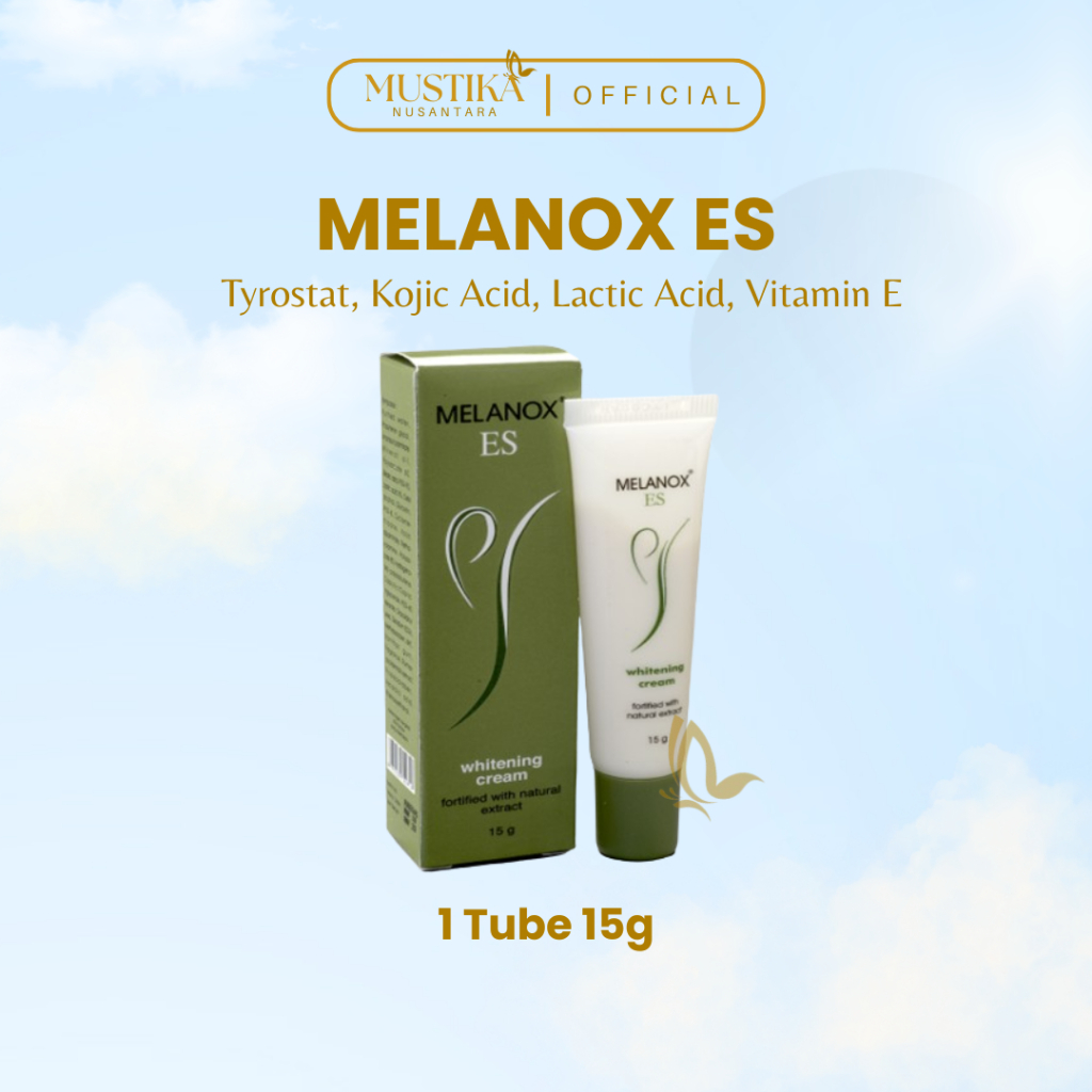 Melanox ES Brightening Cream 15gr | Pelembap Untuk Menyamarkan Noda/flek Hitam di Wajah