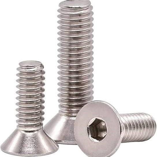 (10PCS) Baut Verseng L M3 x 40 Baut Countersunk Drat 3mm / Baut Flat M3 / Baut JF L M3 SS304 Anti ka