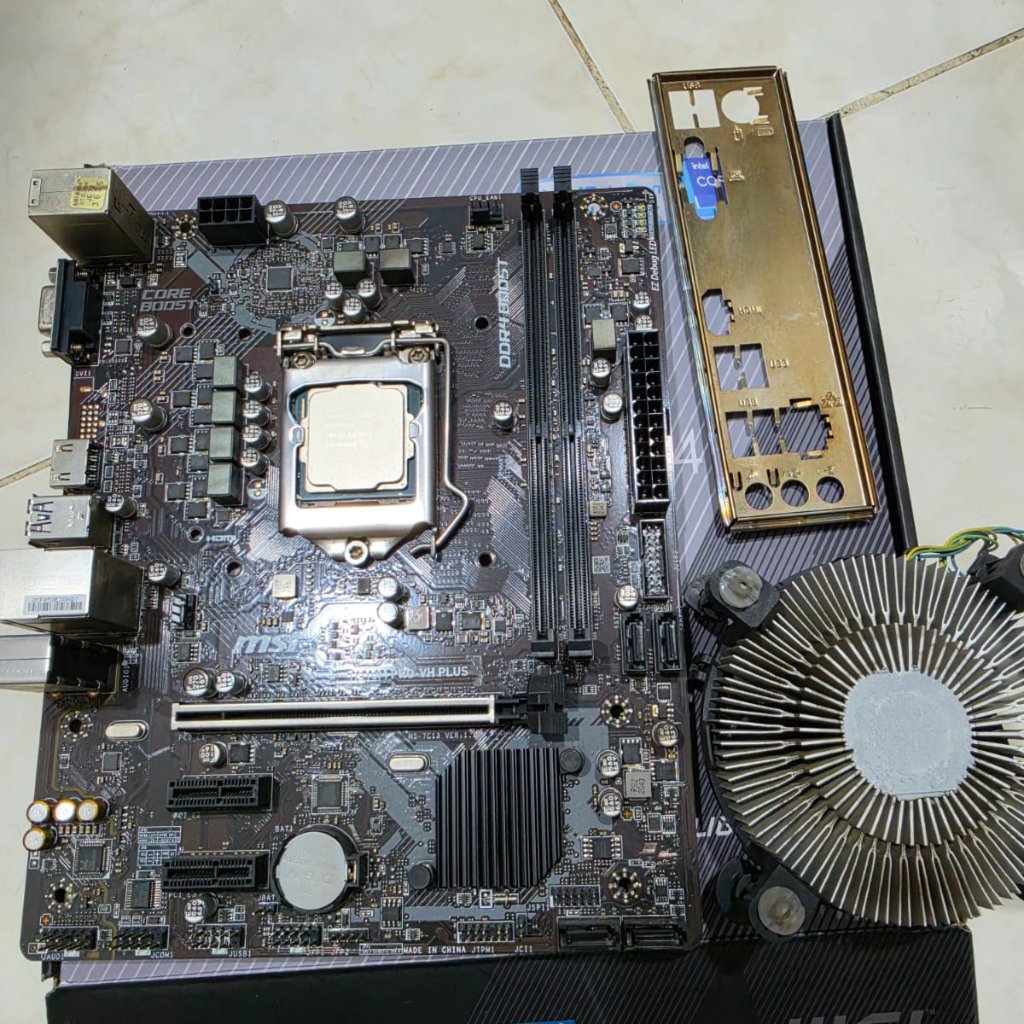 Paketan Mobo dan Processor / MSI H310M PRO-VH PLUS / Intel i5 9400F / 2ND UNIT