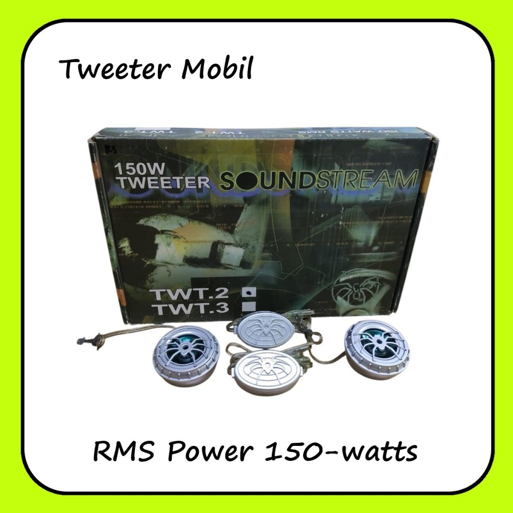 S-NET Tweeter Mobil Soundstream 150 Watt - Tweeter Dome 1" Car Audio SEPASANG TWT 2