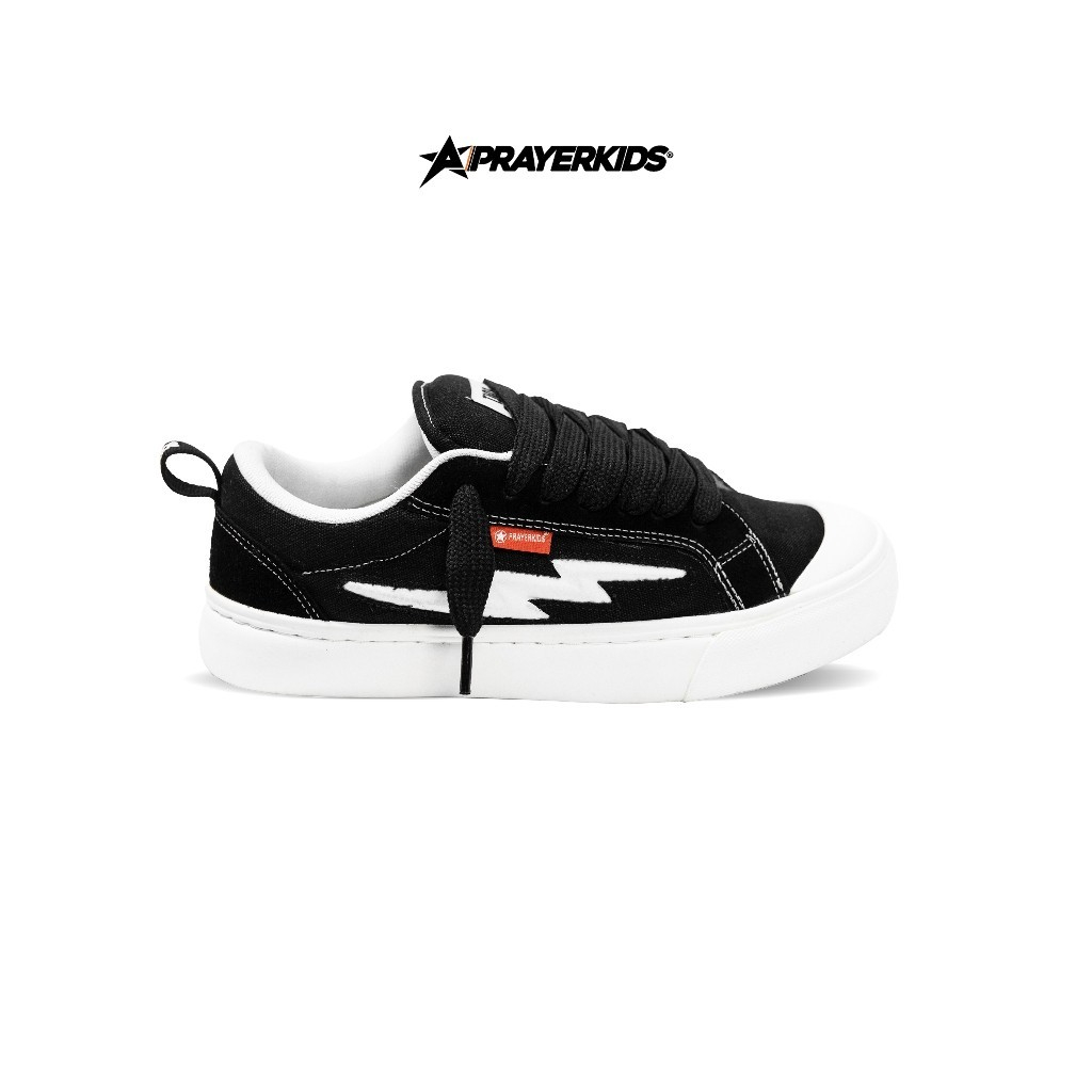 Prayerkids Sepatu Gemuk Volt Bomb Series Black - Unisex - Sneakers - Sepatu Gendut