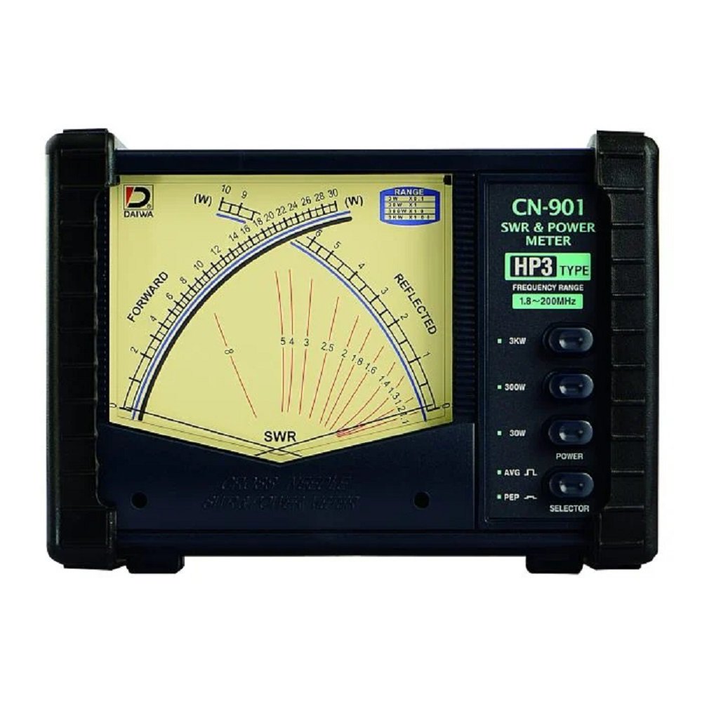 SWR & Power Meter Daiwa CN-901HP3 Original Alat Ukur Antena dan Radio Rig Mobile Baru