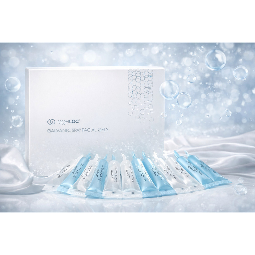 Exp 2028. Sepasang Biru dan Putih  Serum Galvanic Spa Facial Gels 11ml Original Kemasan Baru