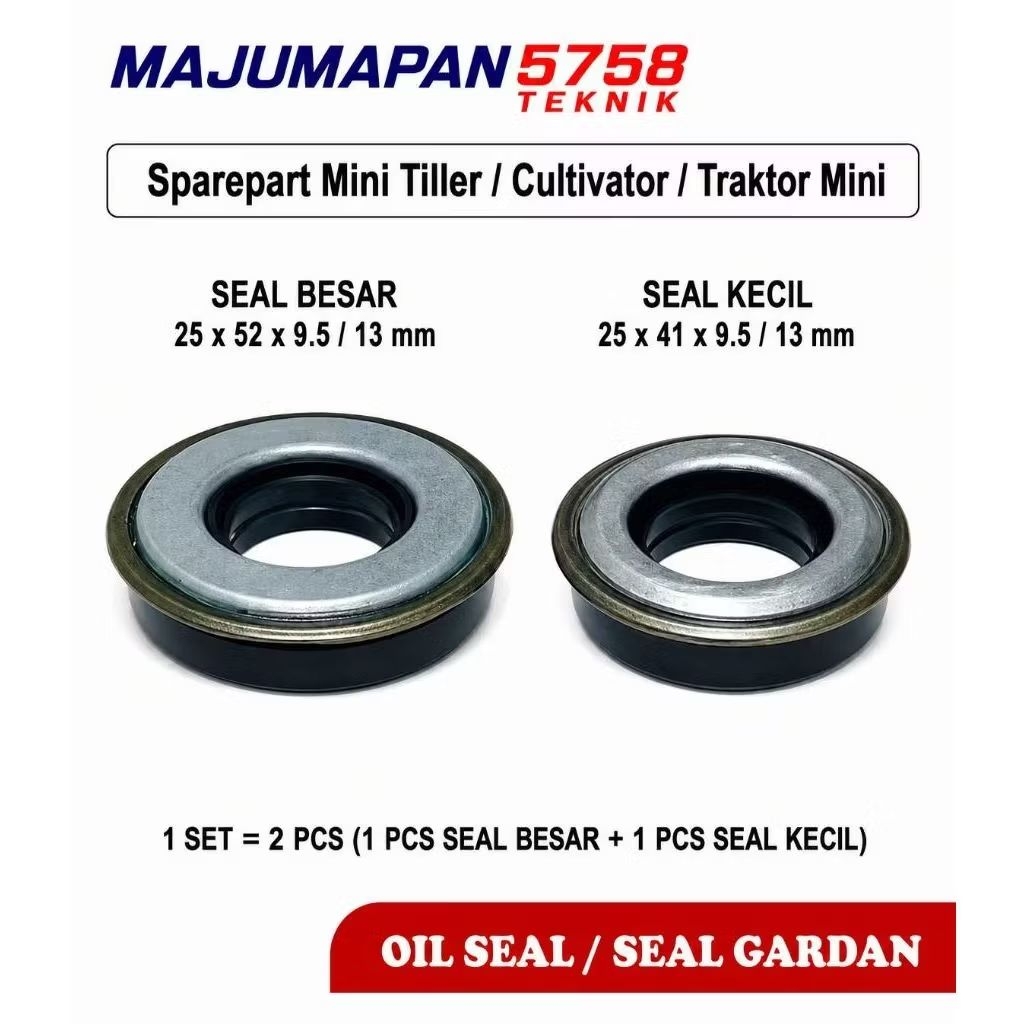 OIL SEAL MINI TILLER / CULTIVATOR / SEAL GARDAN / TRAKTOR MINI (SEAL BESAR DAN KECIL) TRAKTOR KEBUN
