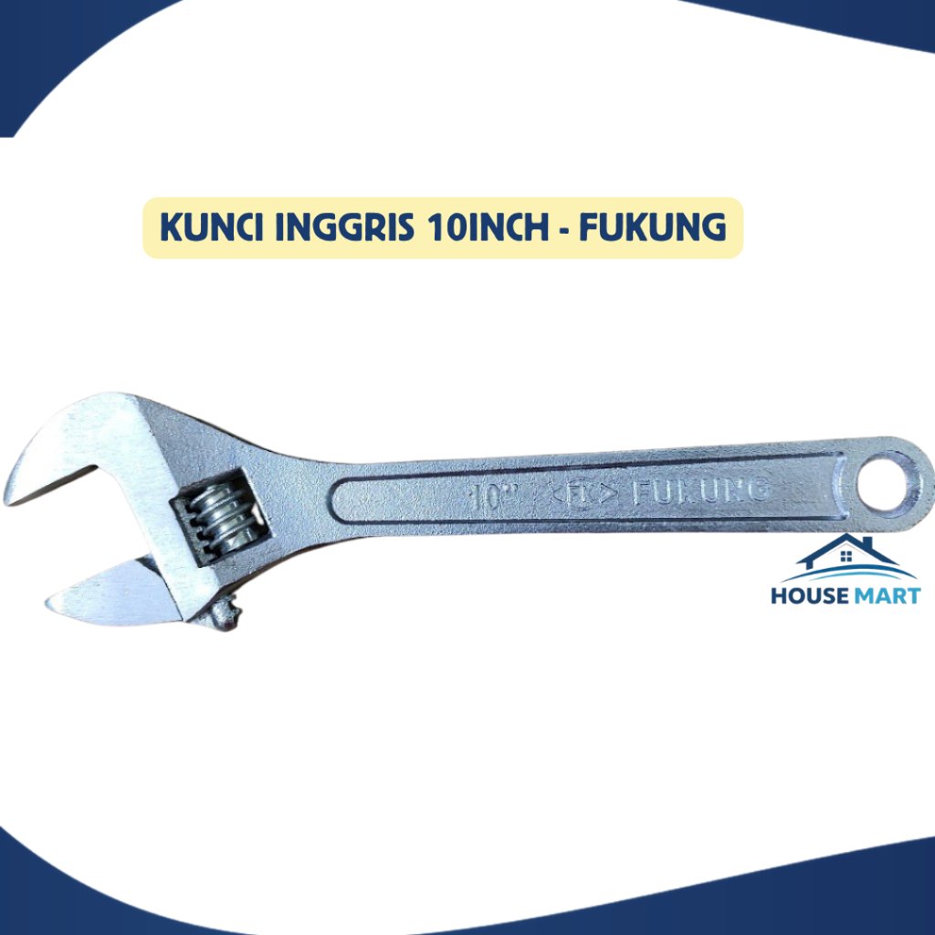 KUNCI INGGRIS FUKUNG 10" / ADJUSTABLE WRENCH MURAH / KUNCI INGGRIS 10 INCH / FUKUNG KUNCI INGGRIS 10