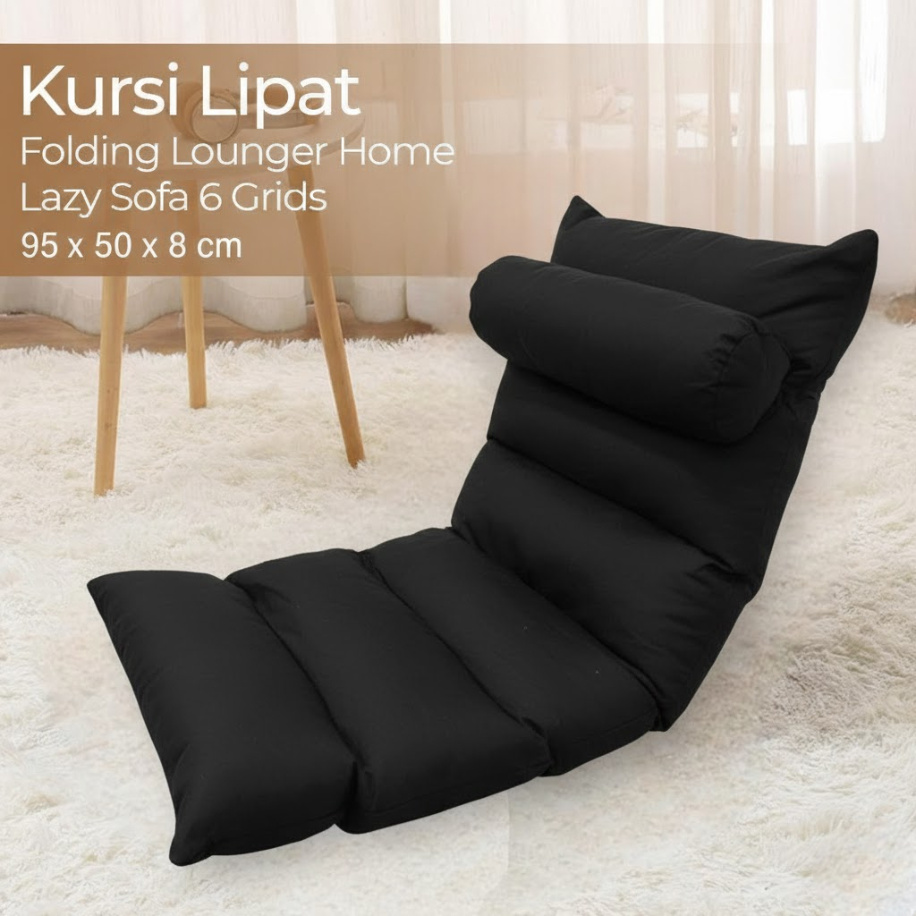 Kursi Lipat Sofa Lesehan Bantal Lantai Empuk Kokoh Nyaman Ala Cafe