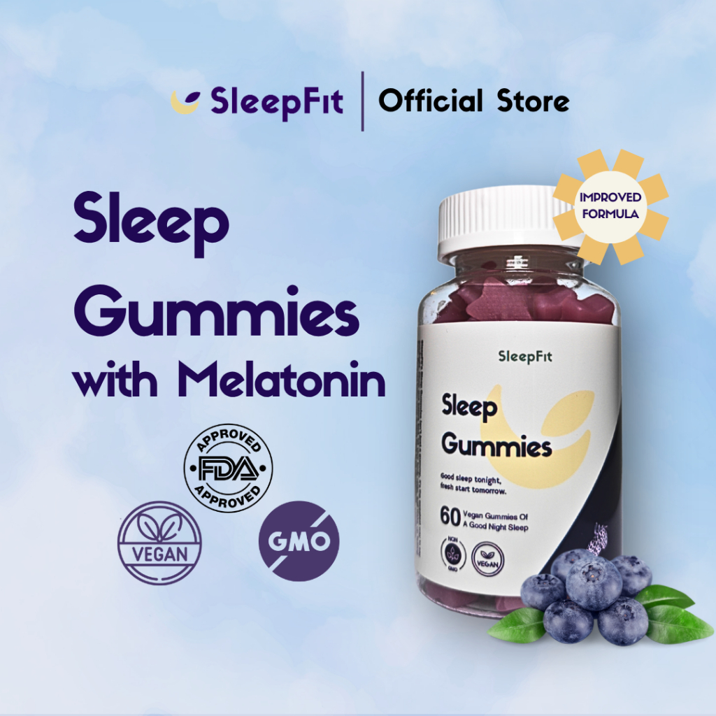 SleepFit Sleep Gummies Melatonin 5 Mg - Botol 60 Gummies