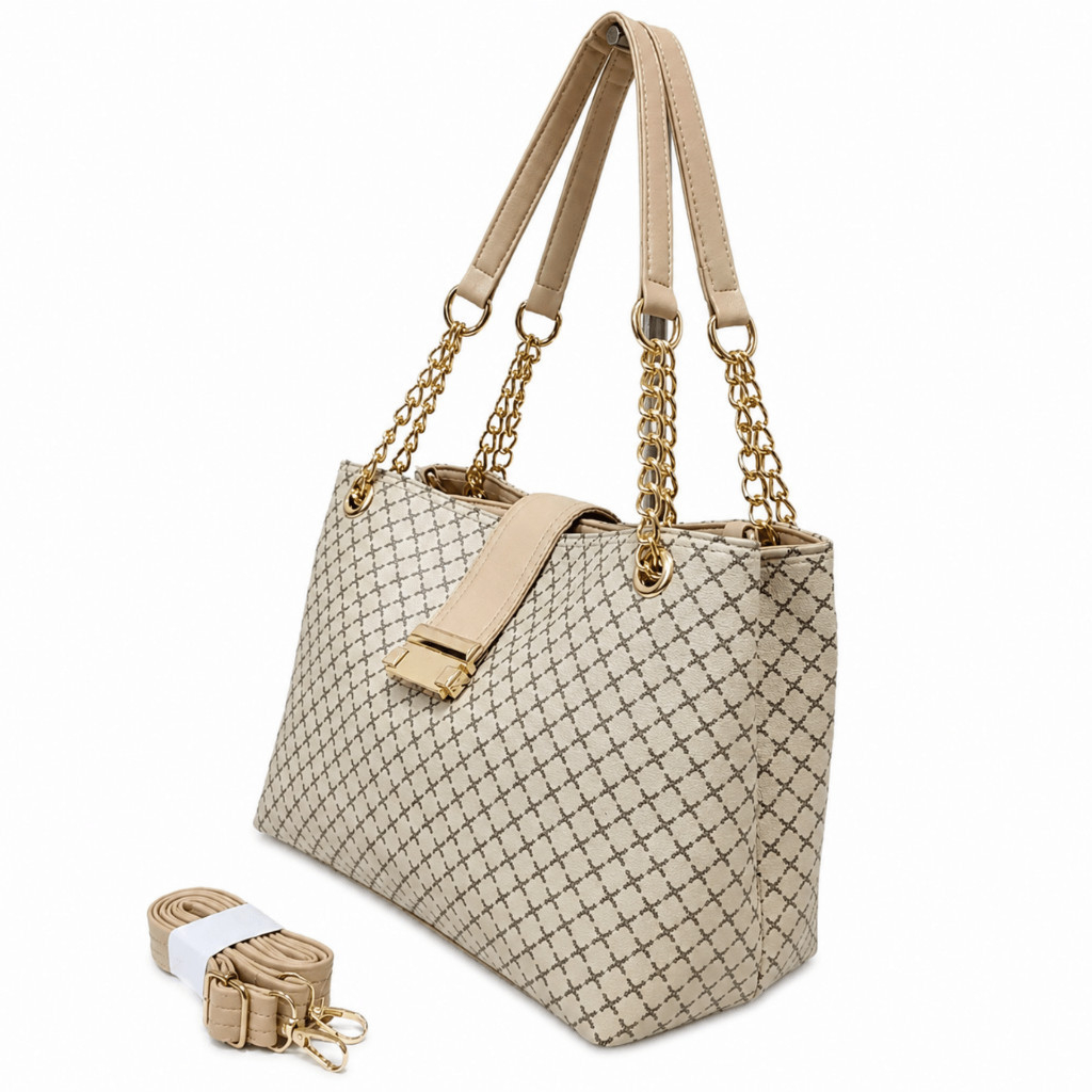 Tas Selempang Wanita 2 Ruang Resleting Handbag Jinjing Kulit PU leather Elegan