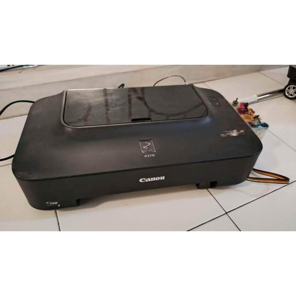 Printer Canon Pixma IP 2770 Tinta sudah infus kondisi Bekas
