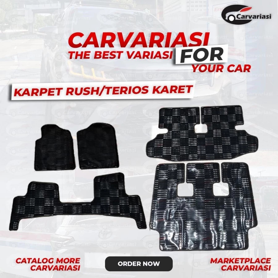 Karpet Mobil Karet Anti Slip Mudah Dibersihkan Karpet Terios 2012 Karpet Karet Rush 2012
