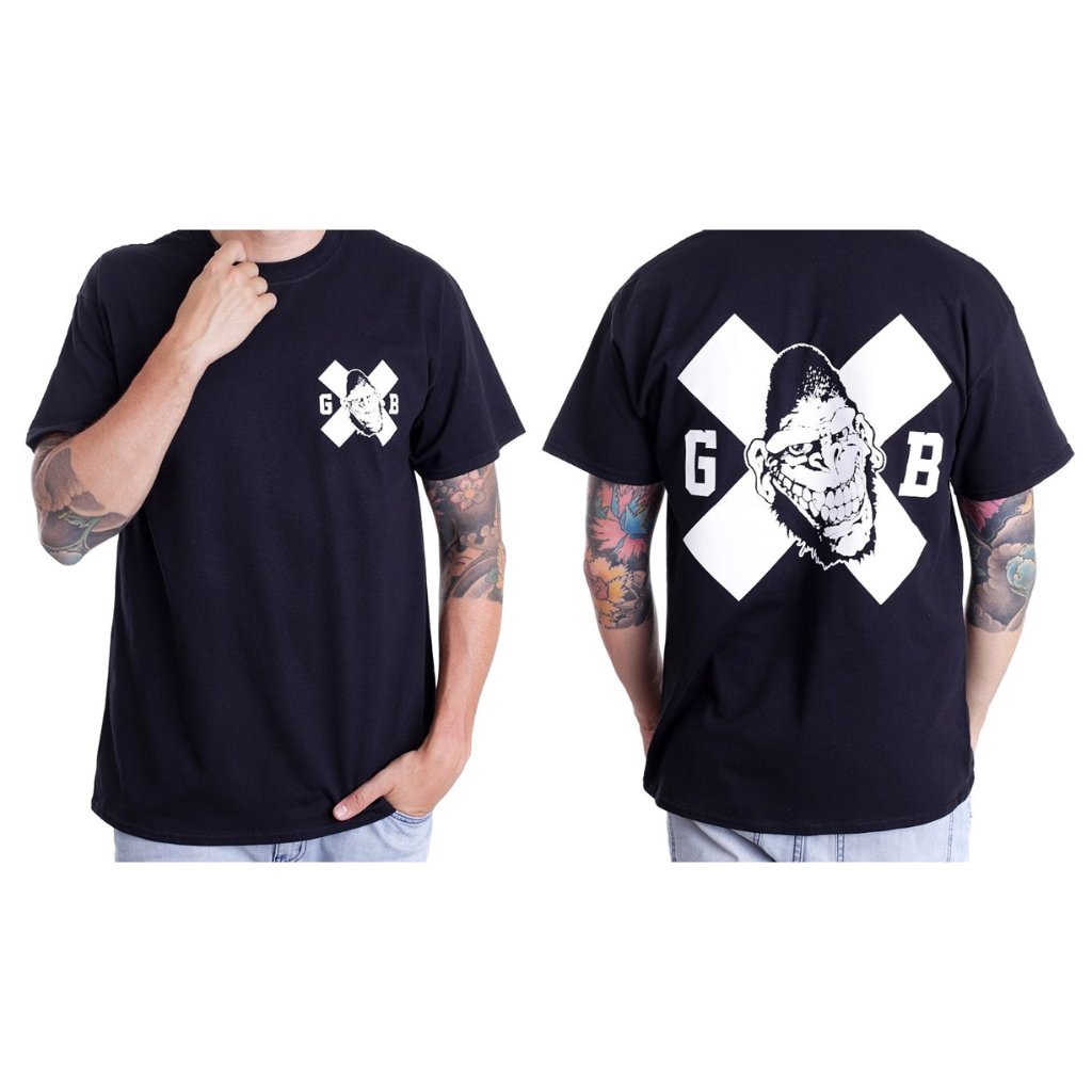 GORILLA BISCUITS GORILLA X TAG GILDAN HEAVY SIZE L T SHIRT