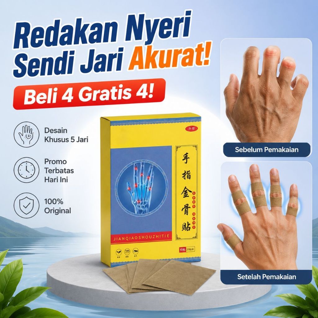 [Beli 4 Gratis 4] Plester Tulang Jari H-Renyou Baicao | Meredakan nyeri sendi jari | plester tulang 
