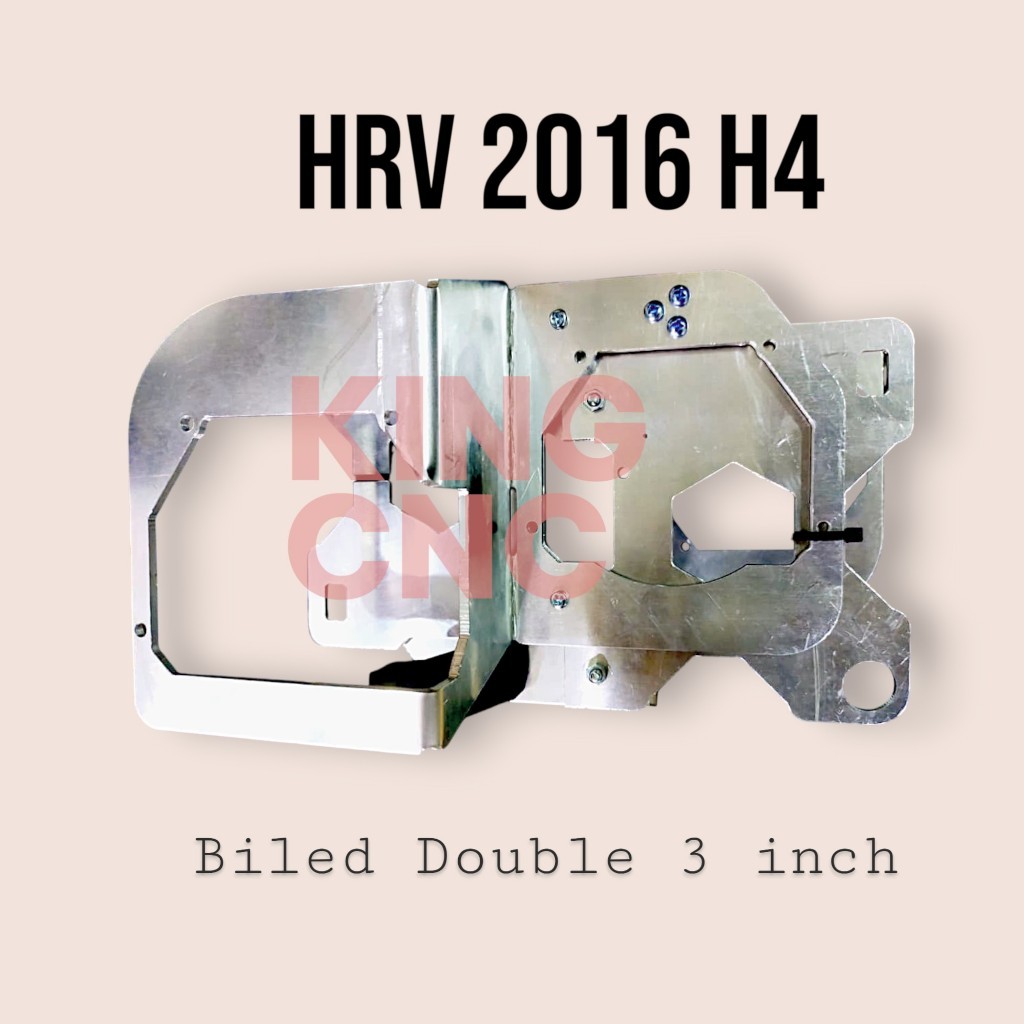 Breket / Braket Projie Double 3 inch HRV 2016 Bohlam H4 UPS AES Beebot Pro7