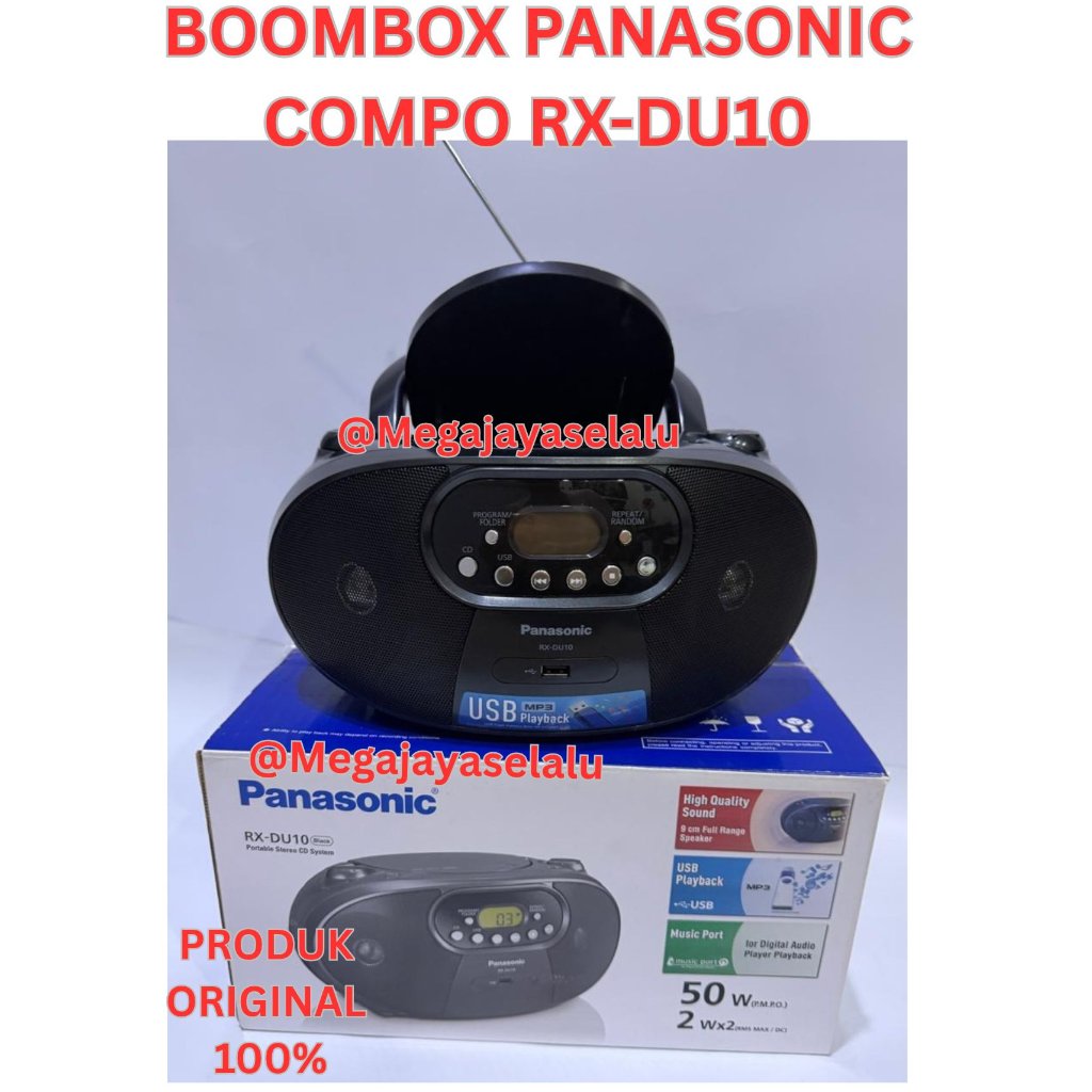 Radio Boombox Panasonic Compo RX-DU10