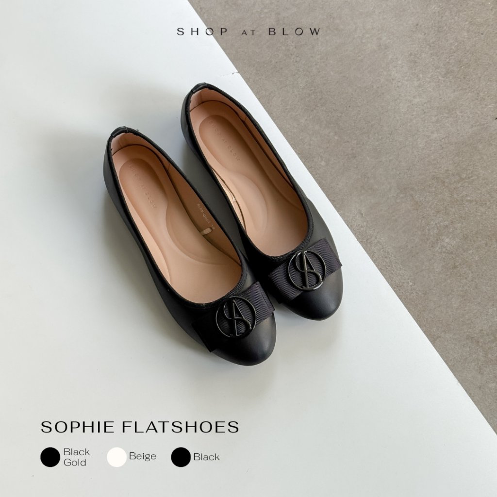 BLOW BLNW 0054 Sophie Buckle SAB Ballet Flat Shoes Wanita Premium Slip On Sepatu Kerja & Kuliah Warn