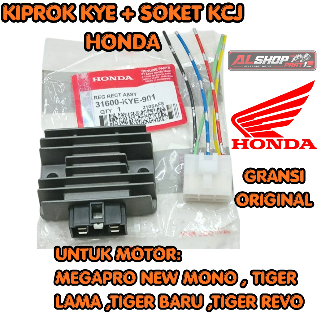 KIPROK KYE + SOKET KCJ HONDA UNTUK MOTOR MEGAPRO NEW MONO ,TIGER LAMA ,TIGER BARU ,TIGER REVO GRANSI