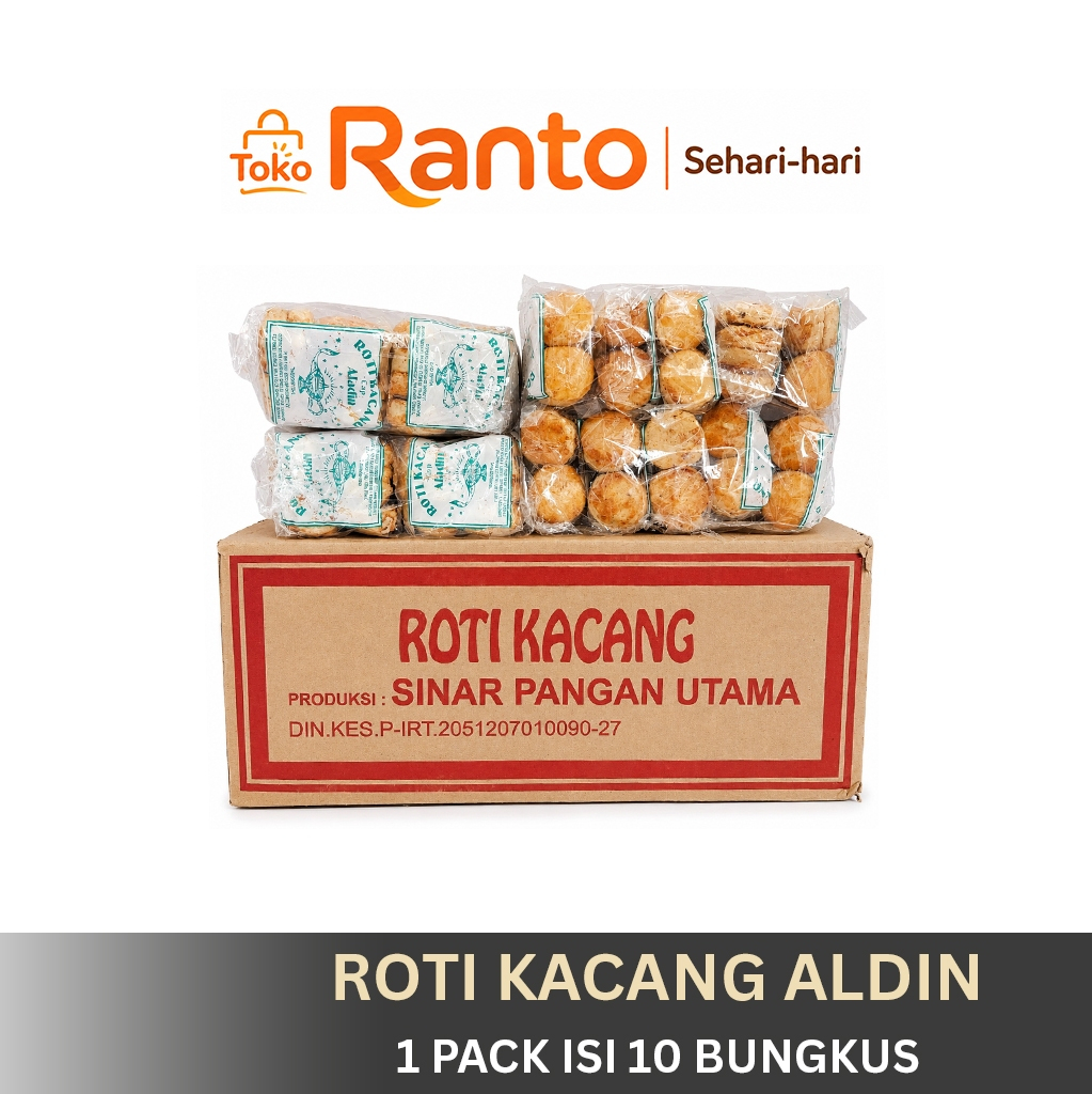 Roti Kacang Cap Aladin isi 10 Bks