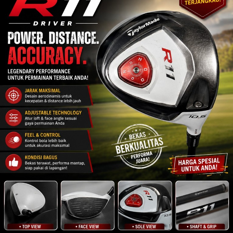 Stick Golf Driver Taylormade R11 ( Second/bekas) 10,5 derajat